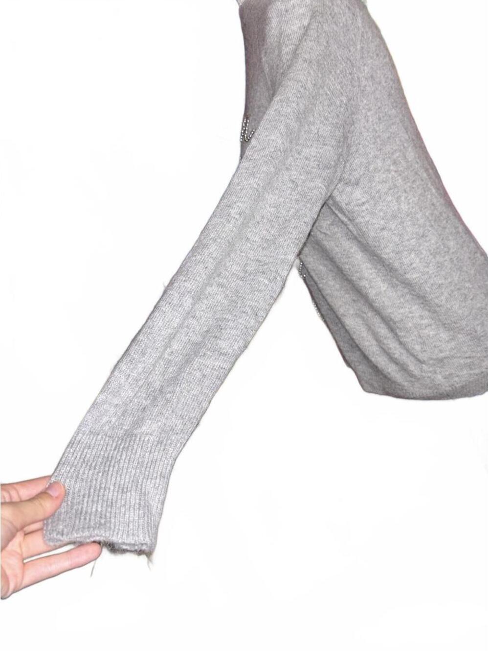 H&M Fine-Knit Grey Christmas Holiday Jumper - Picture 5 of 8